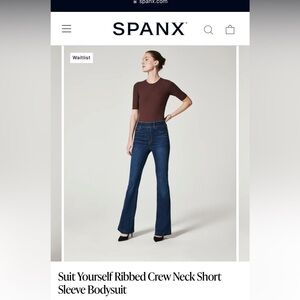 Suit Yourself Ribbed Crew Neck Short Sleeve Bodysuit